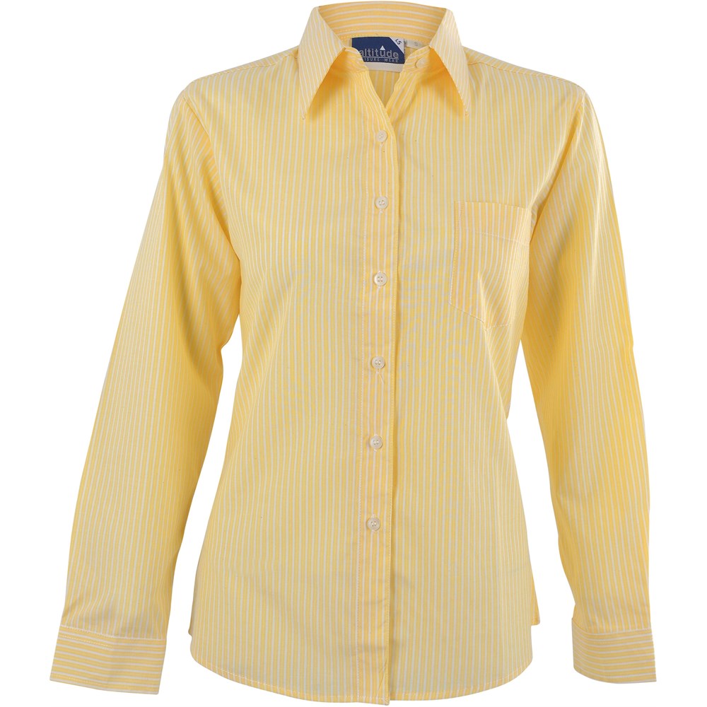 Ladies Long Sleeve Drew Shirt �C Yellow