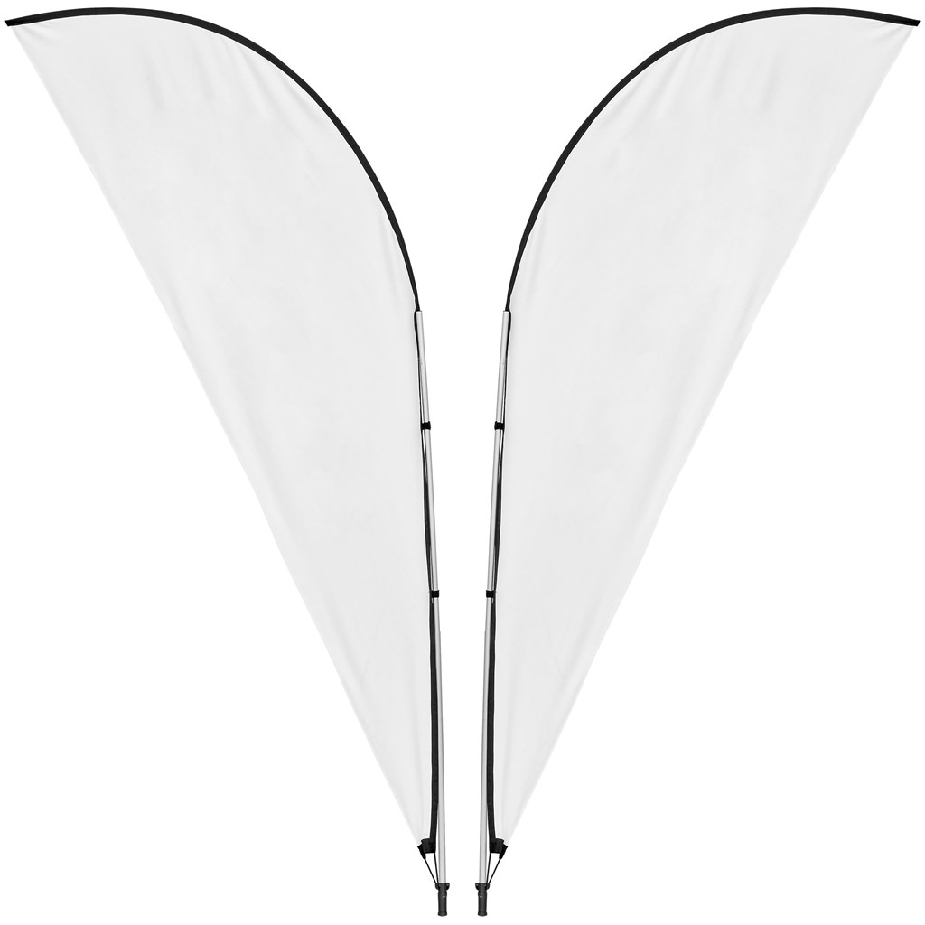 Legend 3M Sublimated Sharkfin Double-Sided Flying Banner �C 1 complete unit