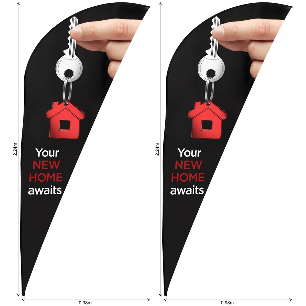Legend 2m Sublimated Sharkfin Flying Banner Skin �C Set Of 2 (Excludes Hardware)