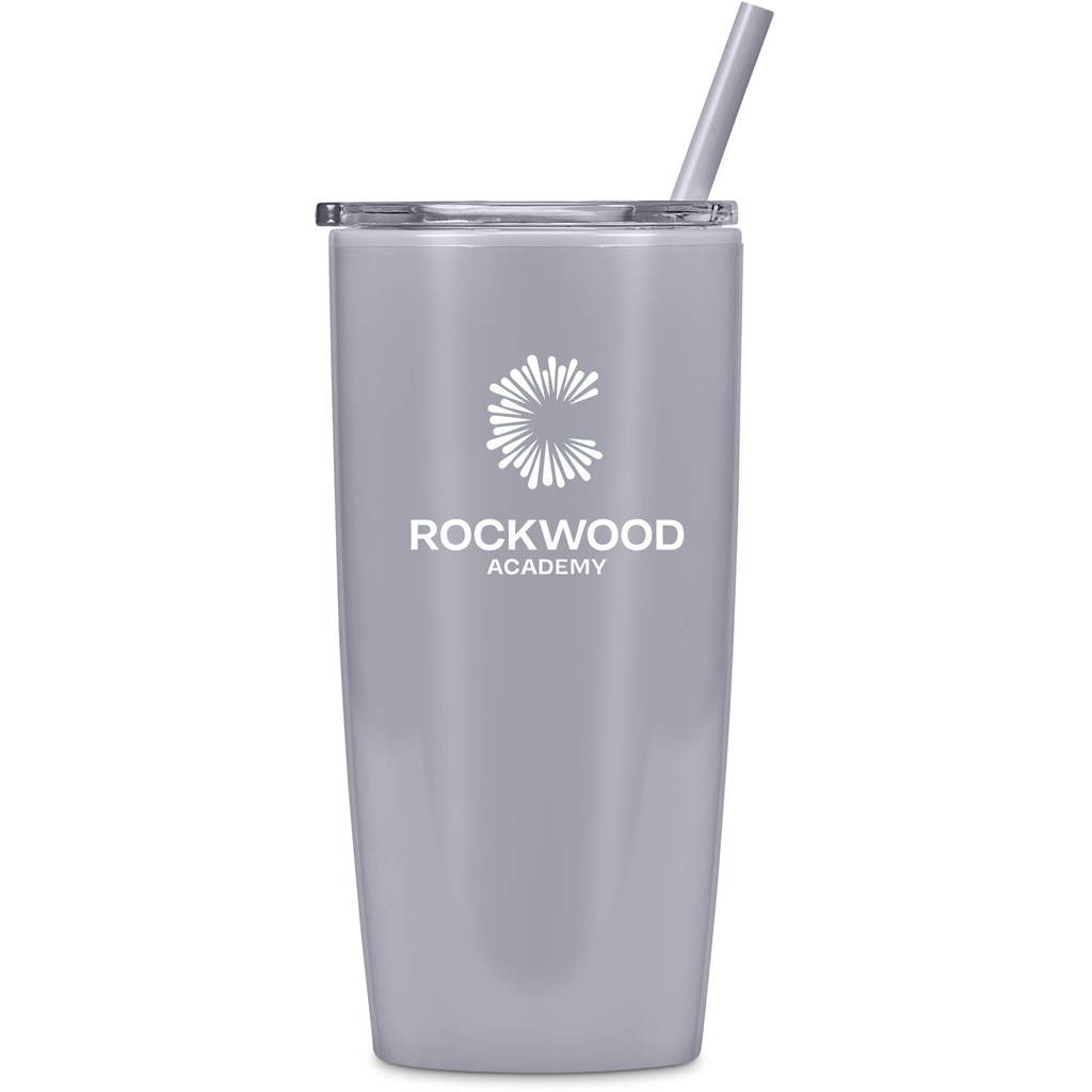 Altitude Daytona Plastic 2-in-1 Double-Wall Tumbler & Straw �C 600ml