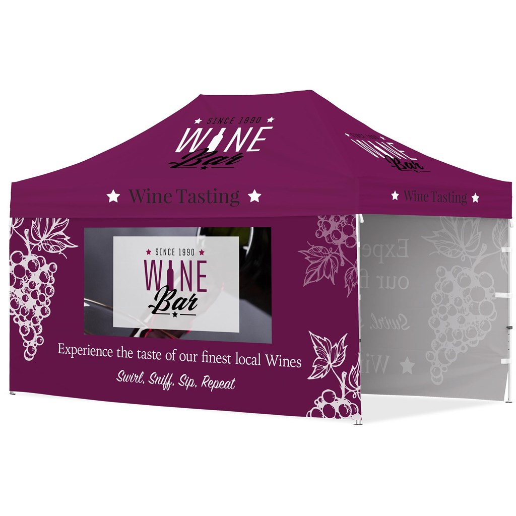 Ovation Sublimated Gazebo 4.5m X 3m �C 2 Long Full-Wall Skins