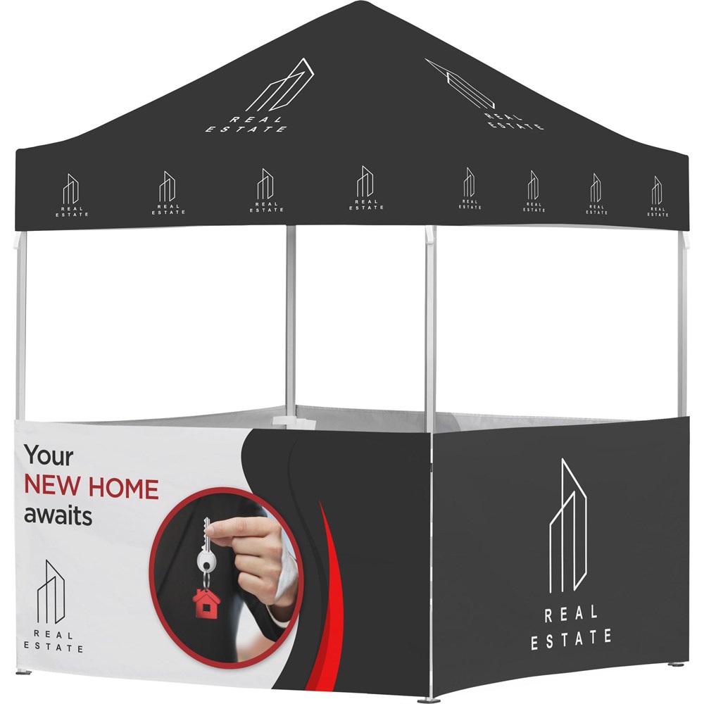 Ovation Sublimated Gazebo 2m X 2m Petite Frame �C 4 Half-Wall Skins