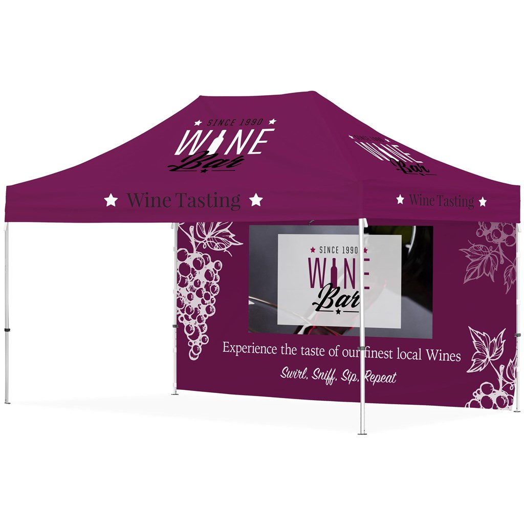 Ovation Sublimated Gazebo 4.5m X 3m �C 1 Long Full-Wall Skin