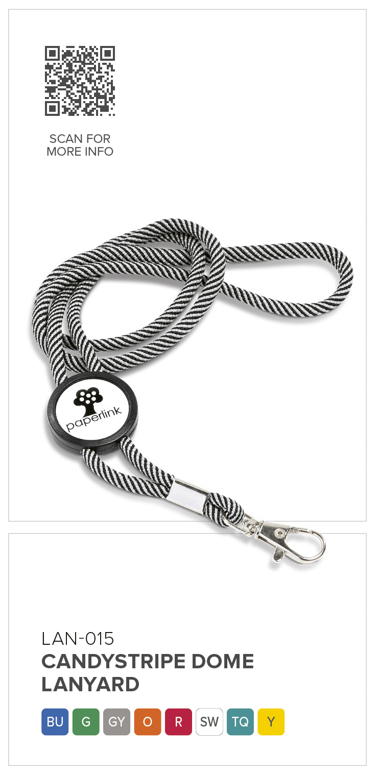 Altitude Candystripe Dome Lanyard