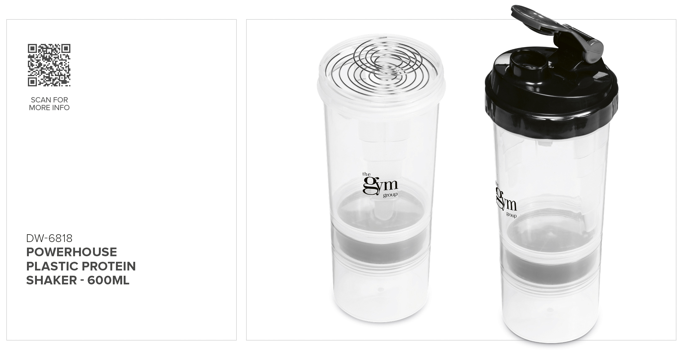 Altitude Powerhouse Plastic Protein Shaker �C 600ml