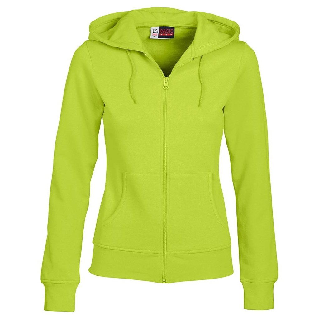 Ladies Bravo Hooded Sweater �C Lime
