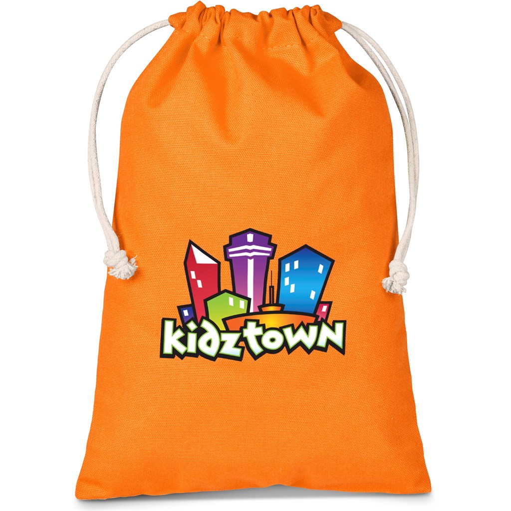 Altitude Allsorts Midi Cotton Drawstring Pouch �C Orange