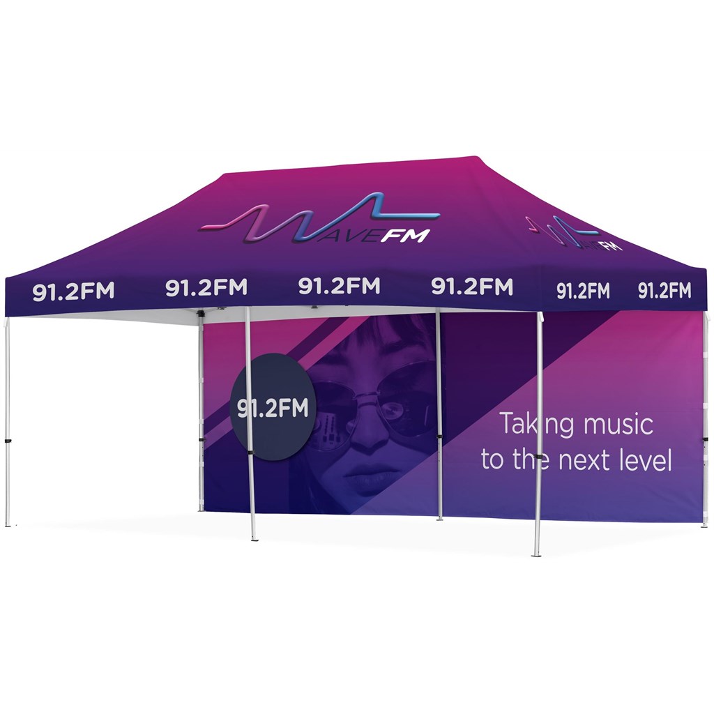 Ovation Sublimated Gazebo 6m X 3m �C 1 Long Full-Wall Skin
