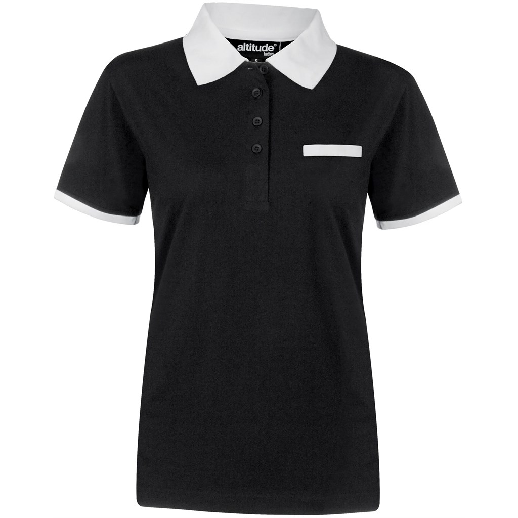 Ladies Caliber Golf Shirt �C Black