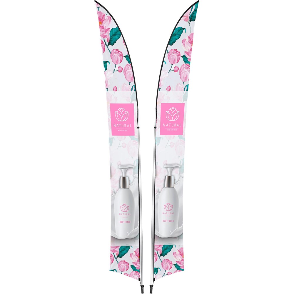 Legend 4M Sublimated Arcfin Double-Sided Flying Banner �C 1 complete unit