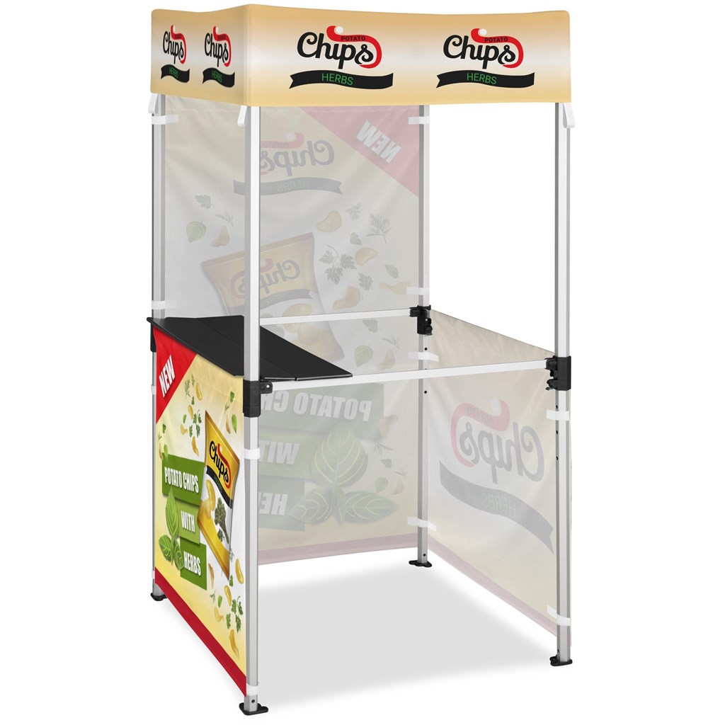 Ovation Sublimated Gazebo 1m X 1m Kiosk �C 3 Half-Wall Skins �C 1 Full-Wall Skin