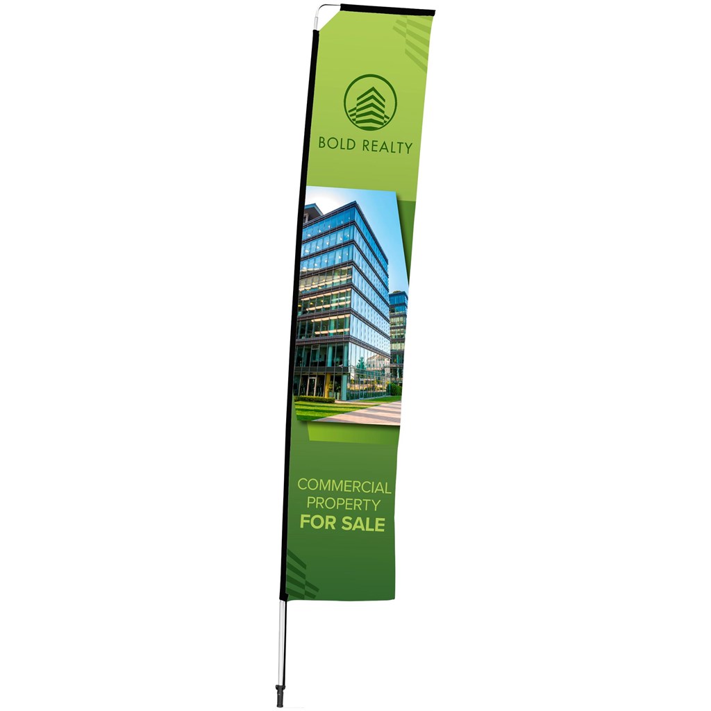 Legend 4M Sublimated Telescopic Double-Sided Flying Banner �C 1 complete unit
