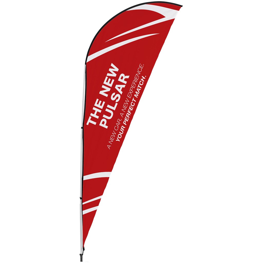 Legend 2M Sublimated Sharkfin Double-Sided Flying Banner �C 1 complete unit