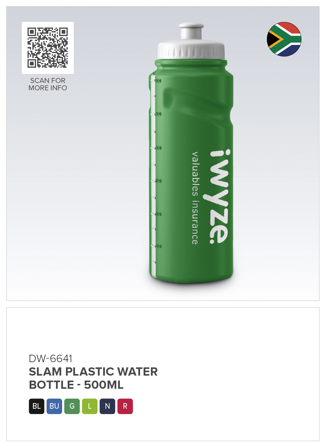 Altitude Slam Plastic Water Bottle �C 500ml