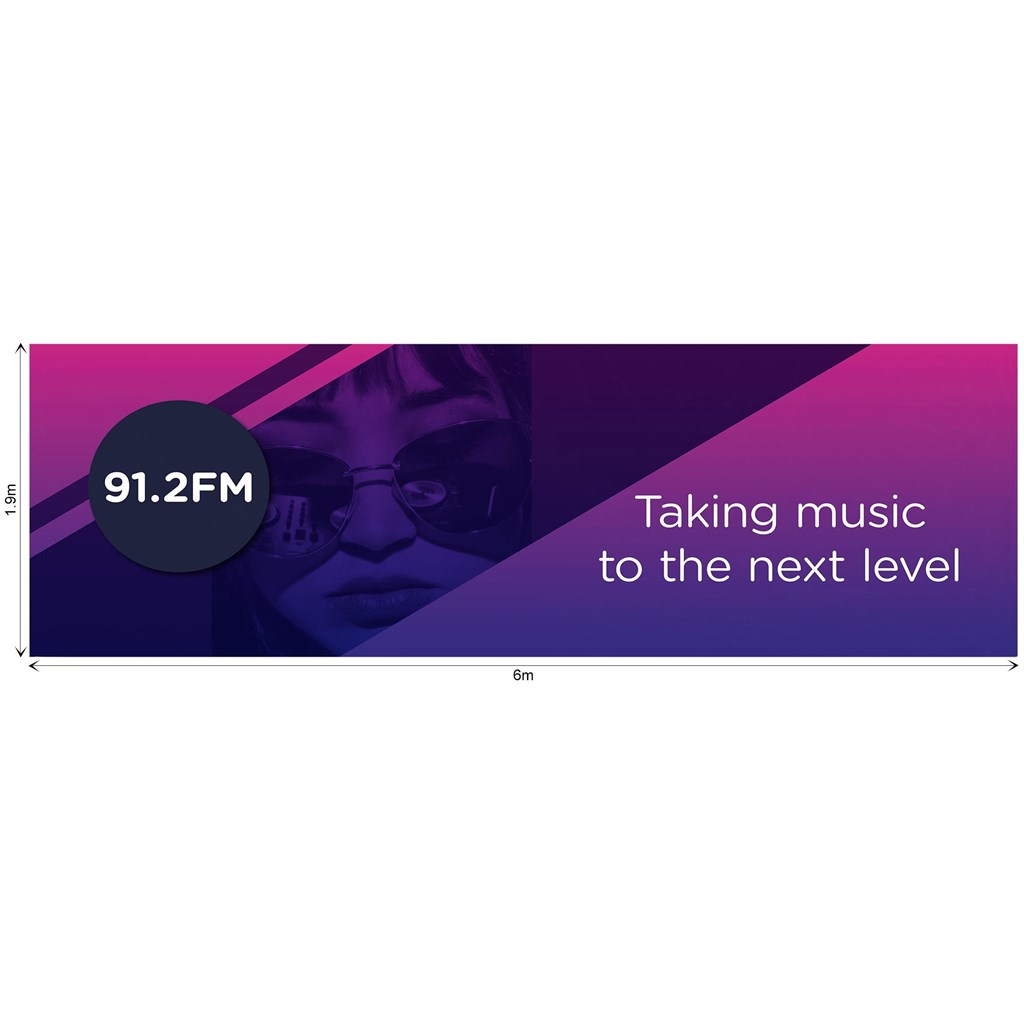 Ovation Sublimated Gazebo 6m X 3m �C Long Side Full-Wall  (Excludes Hardware)