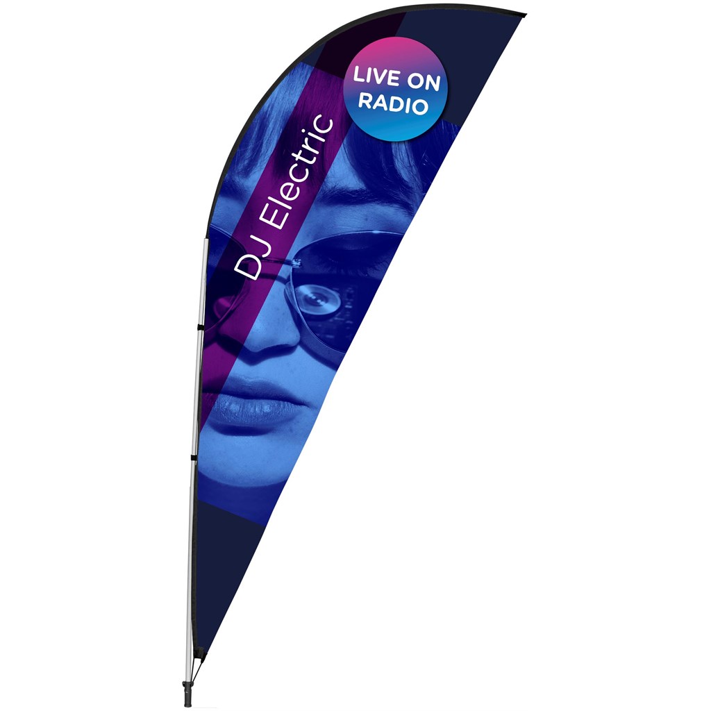 Legend 3M Sublimated Sharkfin Double-Sided Flying Banner �C 1 complete unit