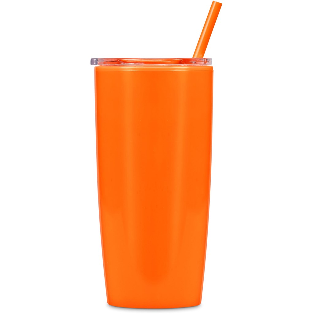 Altitude Daytona Plastic 2-in-1 Double-Wall Tumbler & Straw �C 600ml