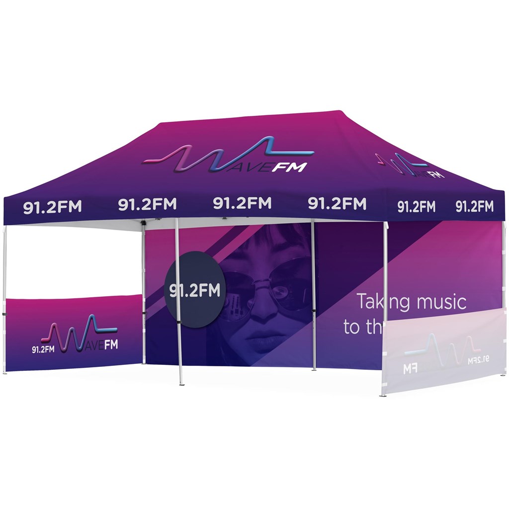 Ovation Sublimated Gazebo 6m X 3m �C 1 Long Full-Wall Skin �C 2 Short Half-Wall Skins