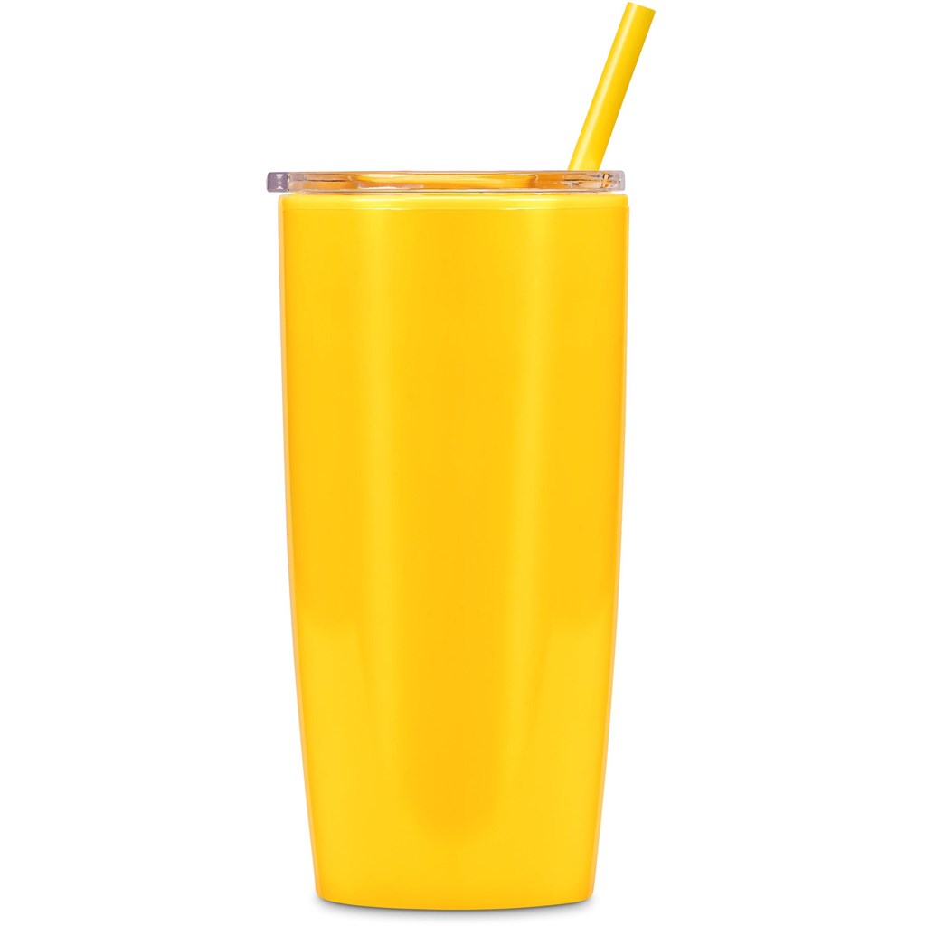 Altitude Daytona Plastic 2-in-1 Double-Wall Tumbler & Straw �C 600ml