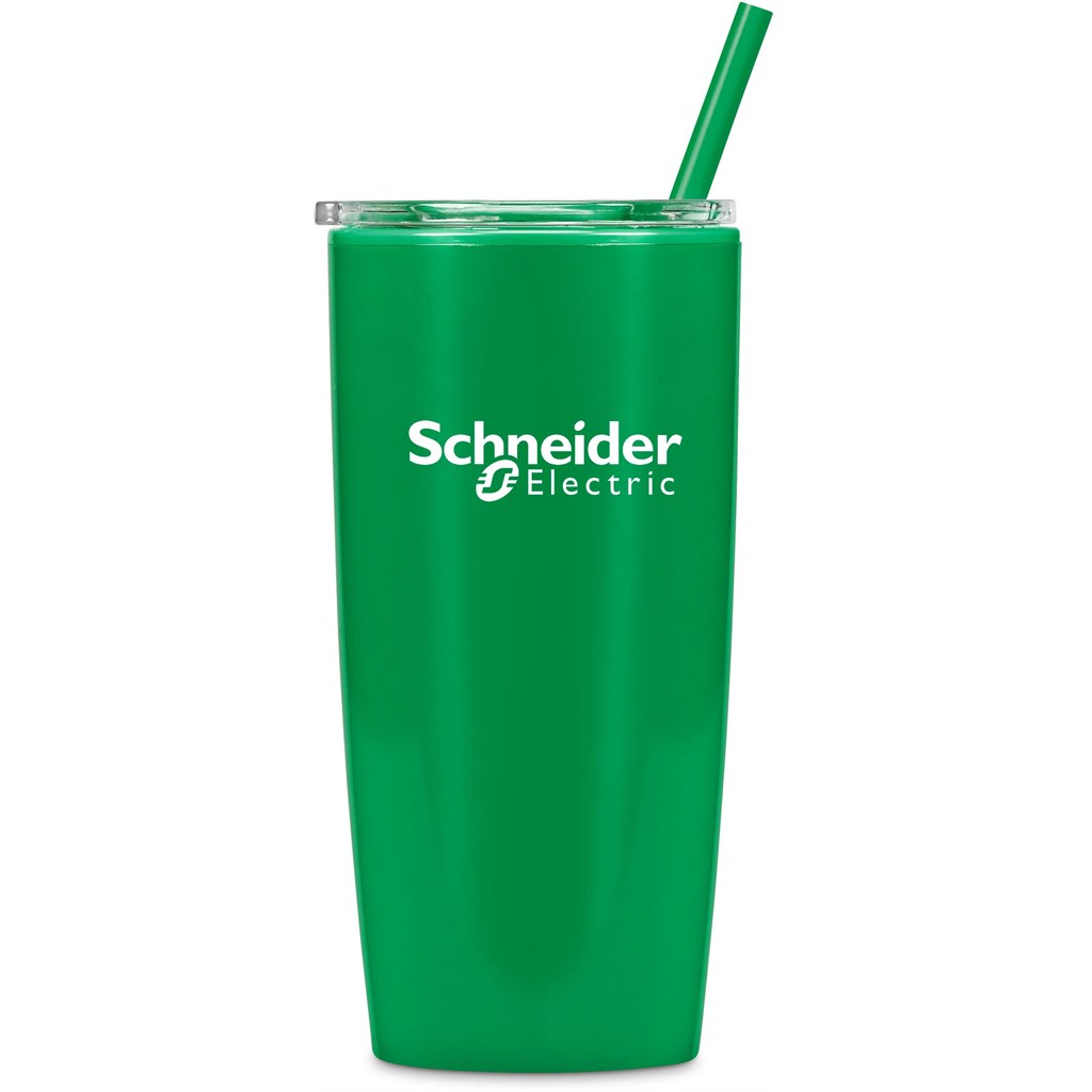 Altitude Daytona Plastic 2-in-1 Double-Wall Tumbler & Straw �C 600ml