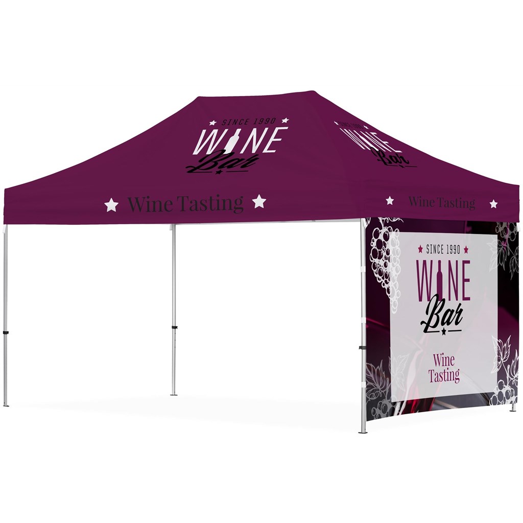 Ovation Sublimated Gazebo 4.5m X 3m �C 1 Short Full-Wall Skin