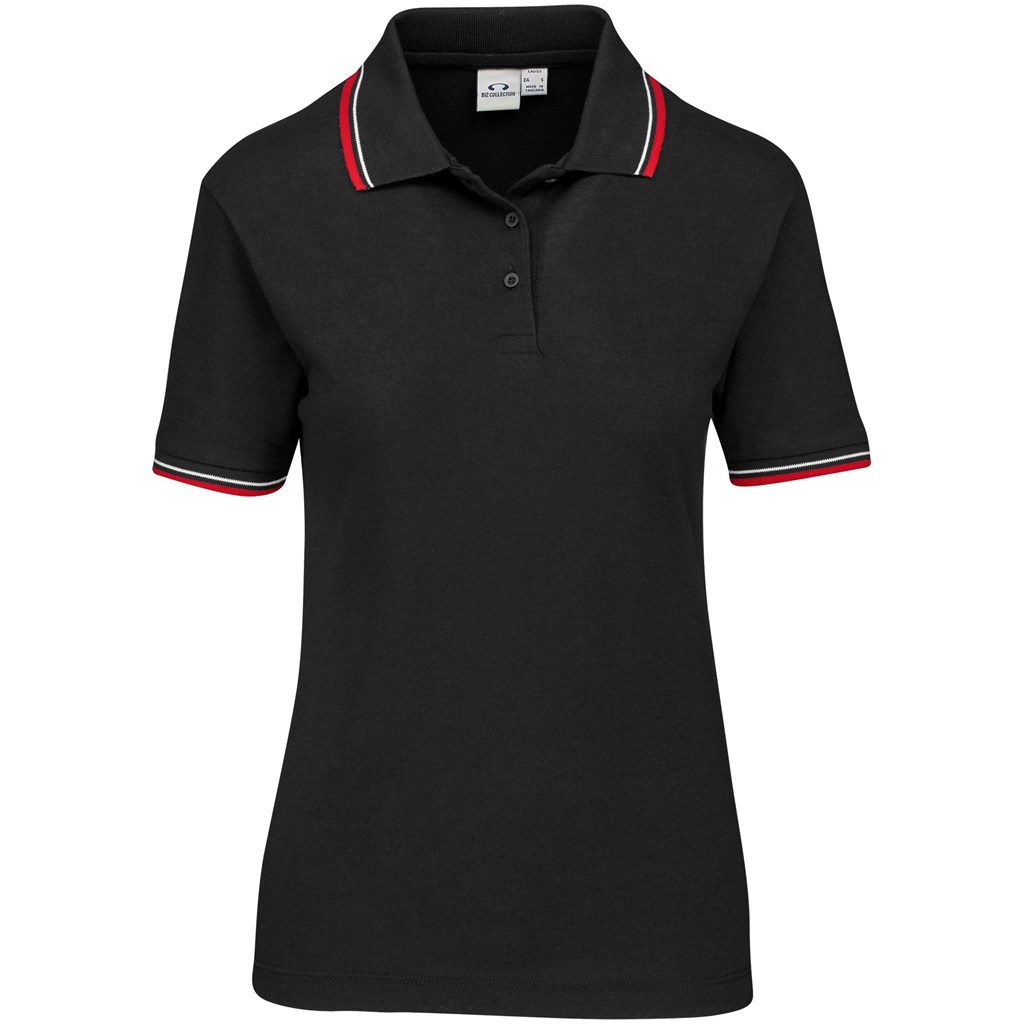 Ladies Cambridge Golf Shirt �C Black Red