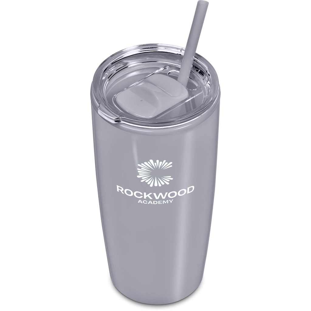 Altitude Daytona Plastic 2-in-1 Double-Wall Tumbler & Straw �C 600ml