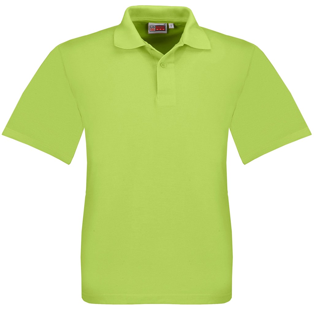 Kids Elemental Golf Shirt �C Lime