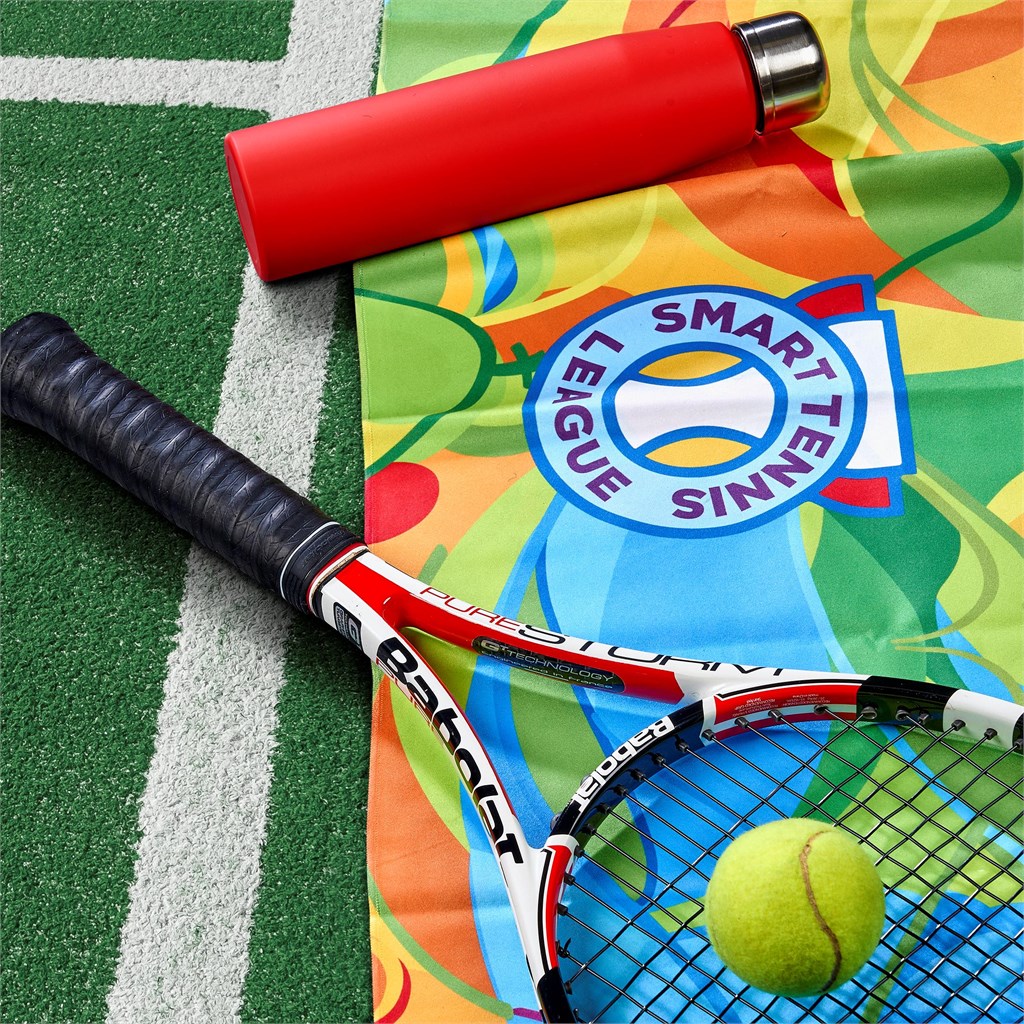 Pre-Printed Sample Hoppla Relay Sports Towel �C Dual Branding