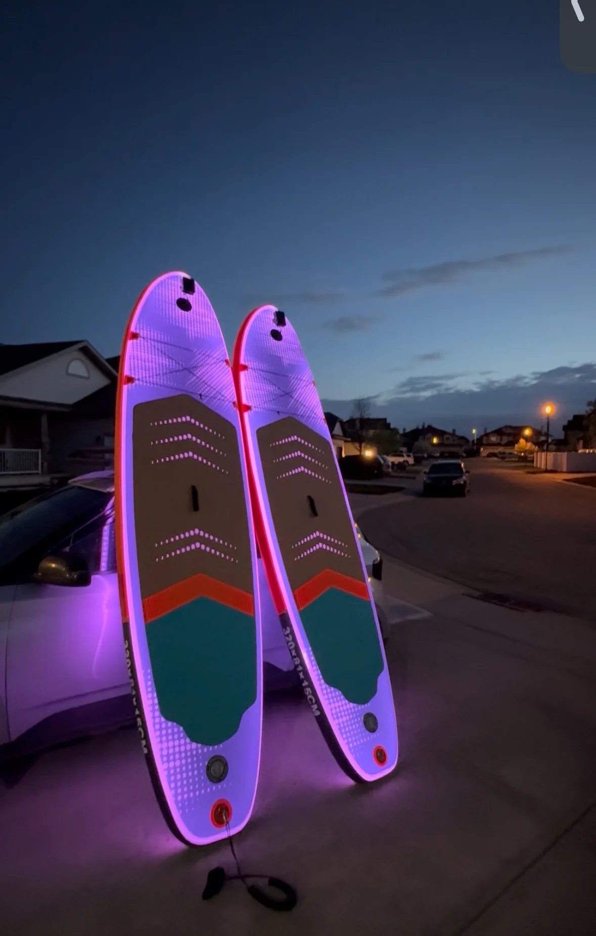 LED Glow Paddle Board