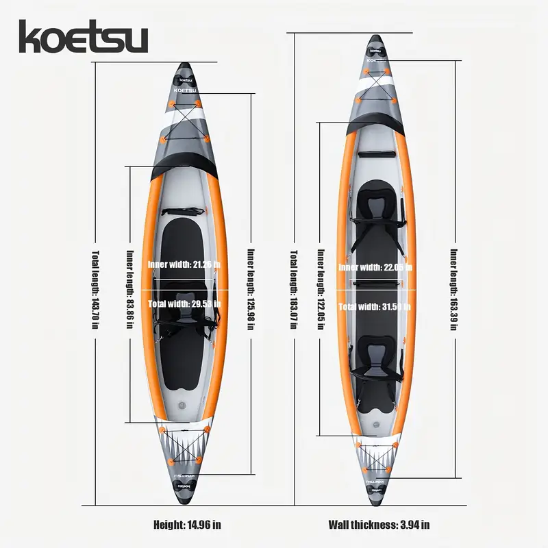 Inflatable Kayak 15'FT (Premium)