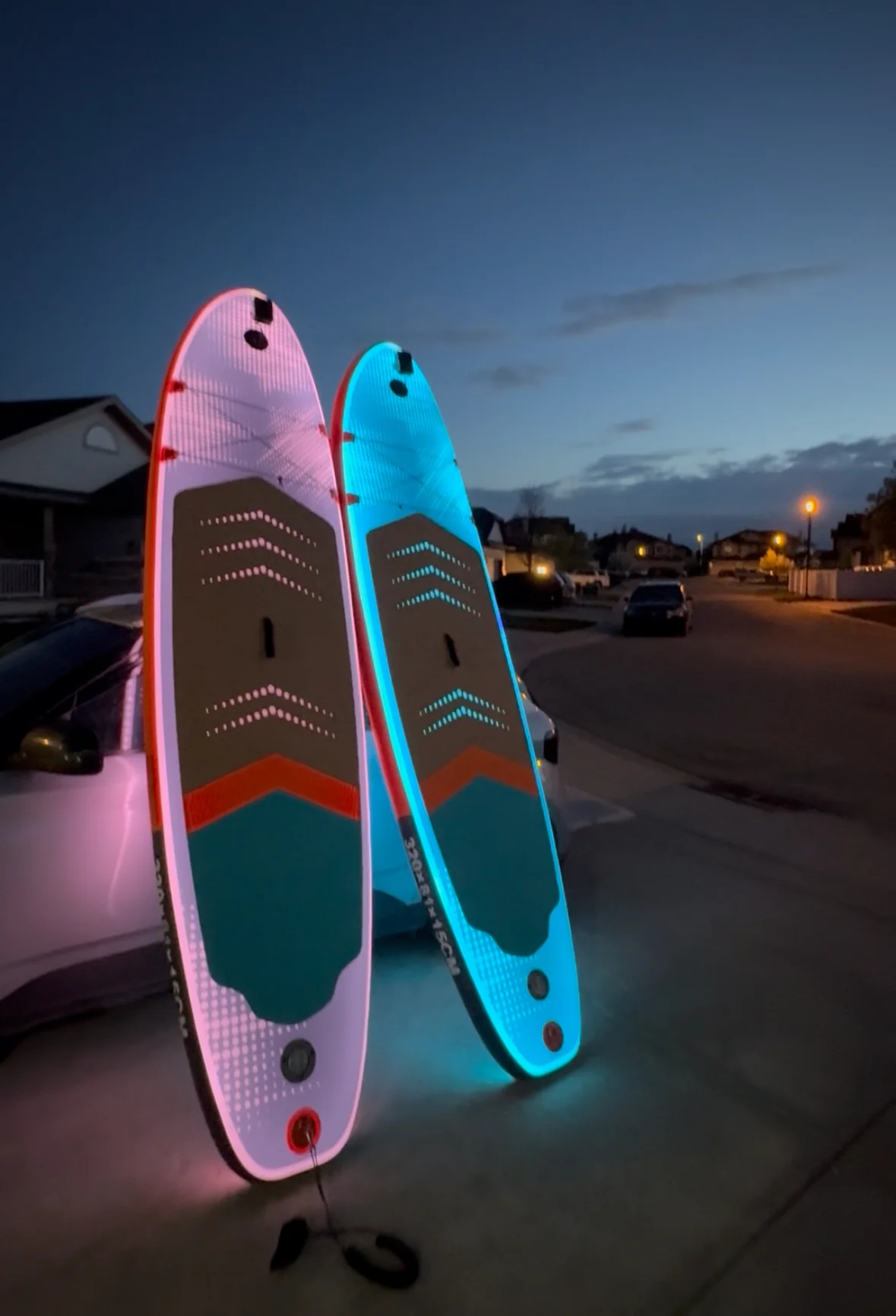 LED Glow Paddle Board