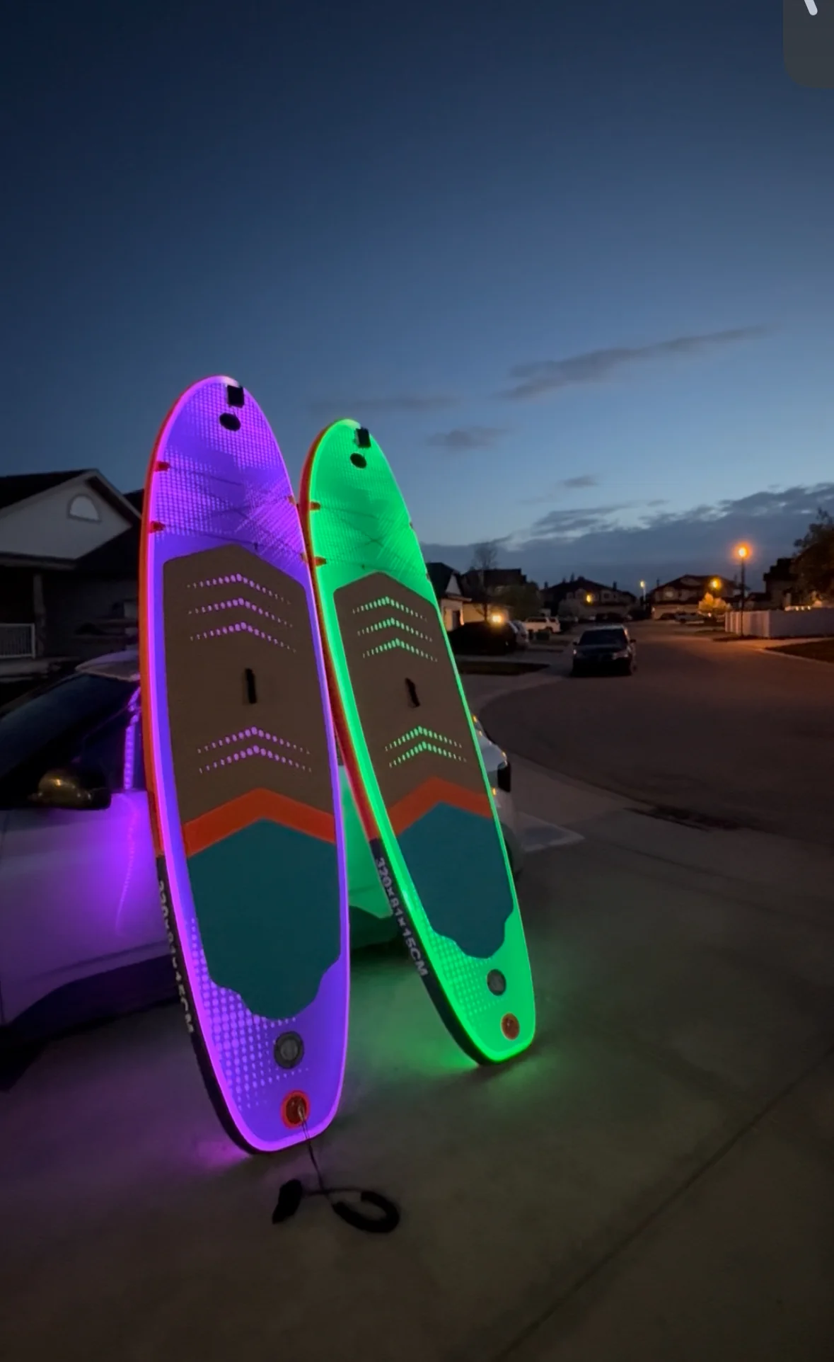LED Glow Paddle Board