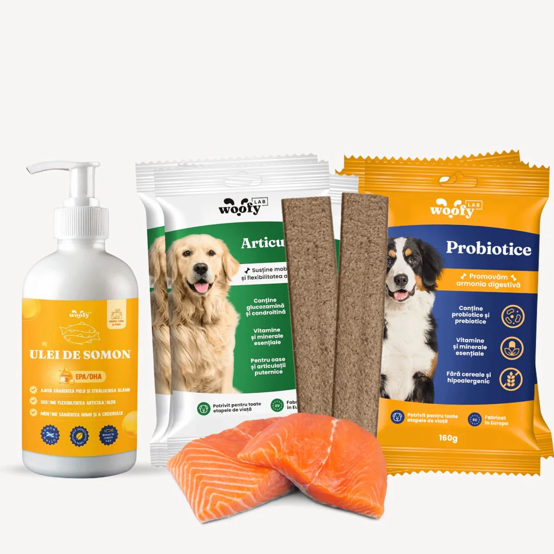 PACHET DESCOPERIRE - 3 Probiotice + 3 Articulații + 1 Ulei de Somon 250ml