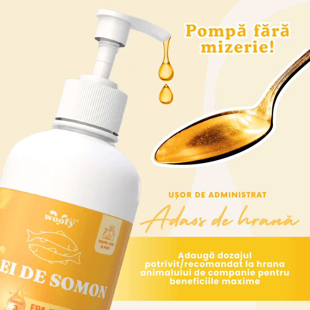 Ulei De Somon - Suport Natural pentru Câini și Pisici