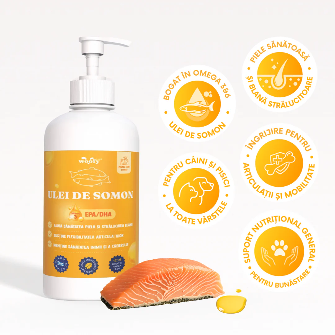 Ulei De Somon - Suport Natural pentru Câini și Pisici