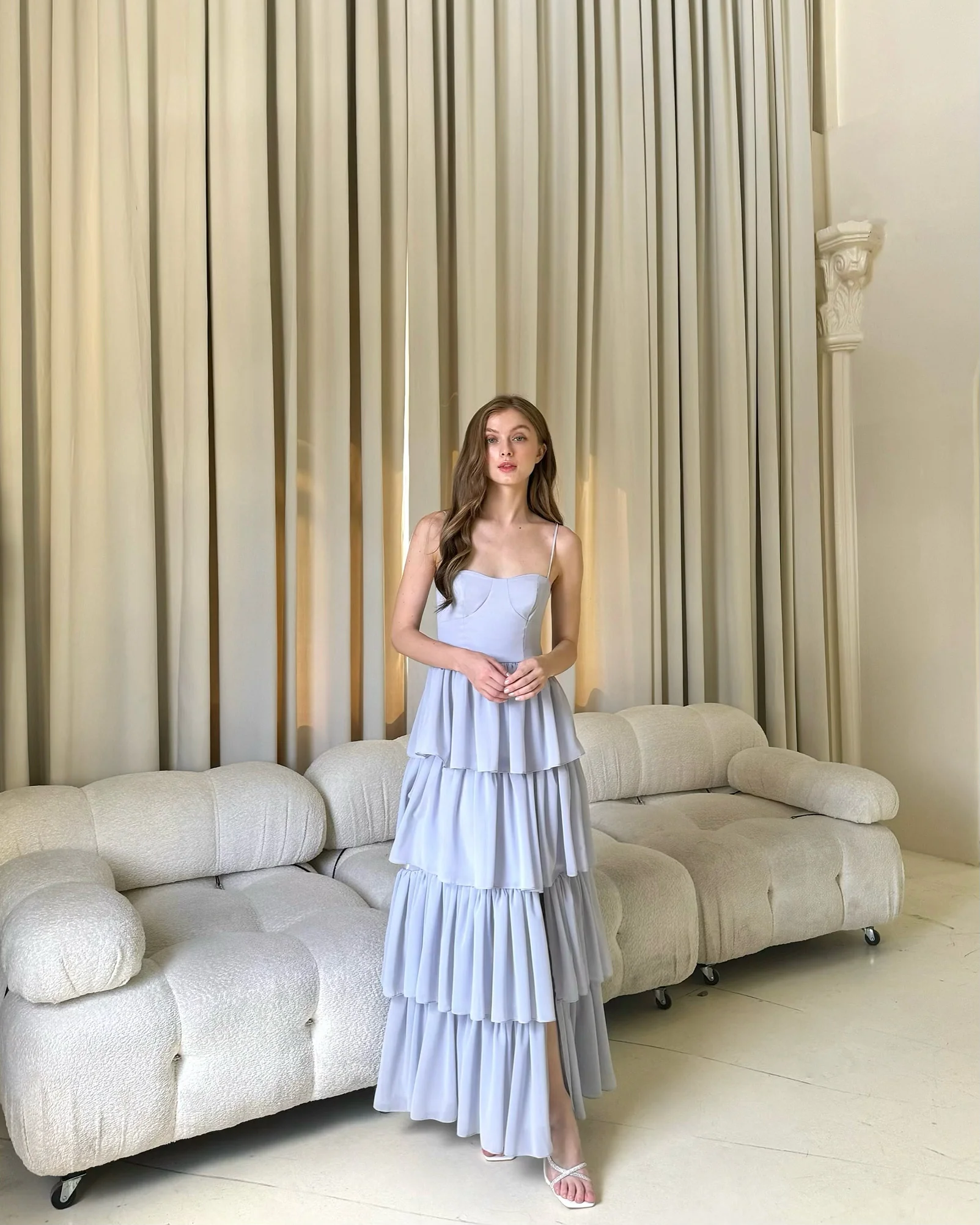 Eloise maxi dress (DOVE GRAY)