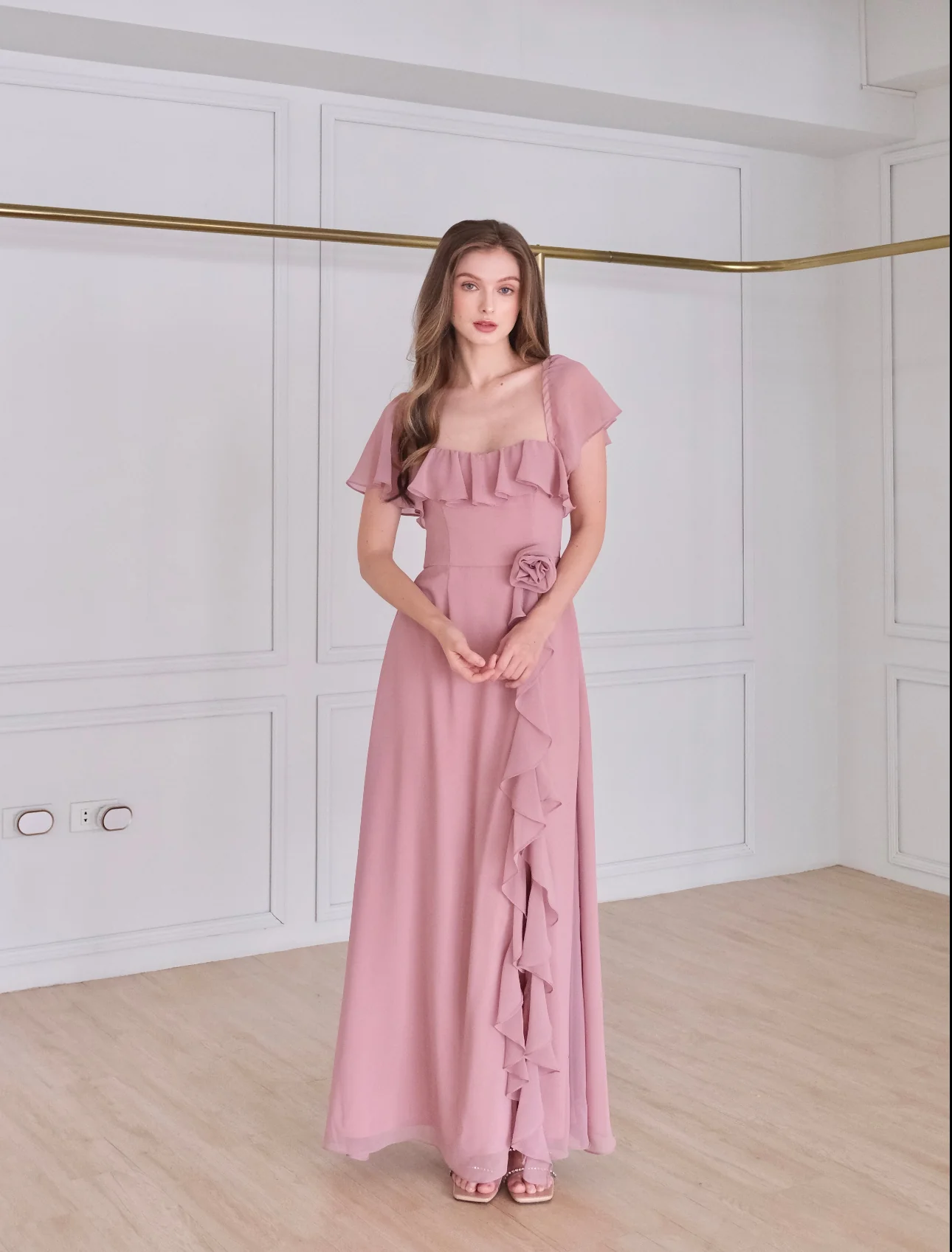 Anastasia dress (OLD ROSE)