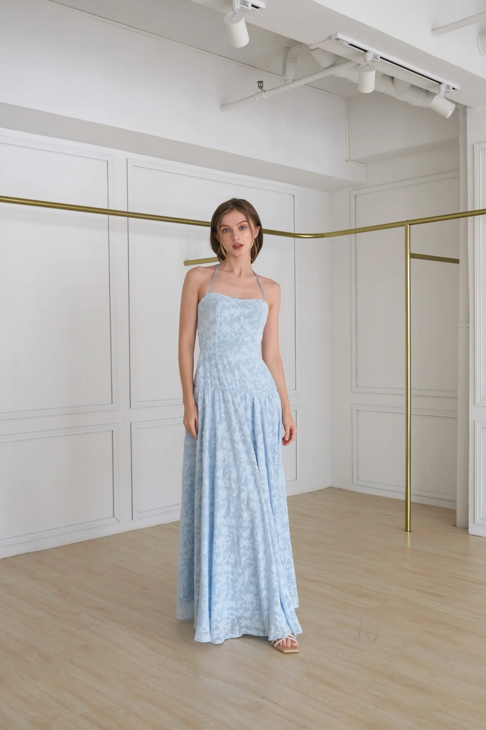 Sofia dress (POWDER BLUE FLORAL)