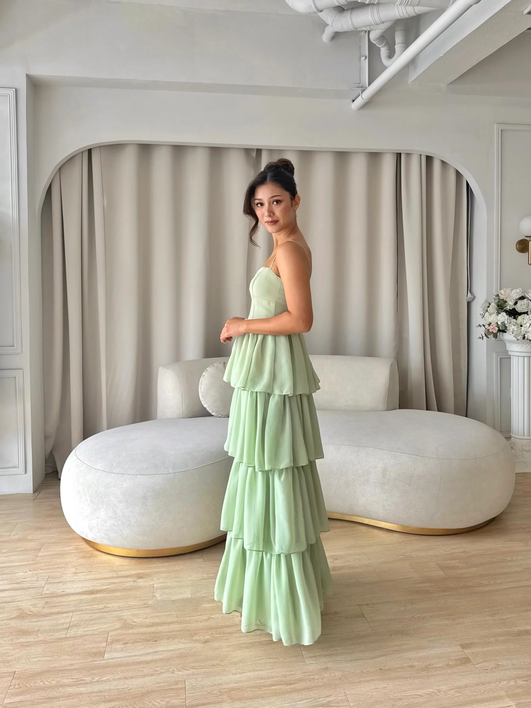 Eloise maxi dress (LIGHT SAGE)