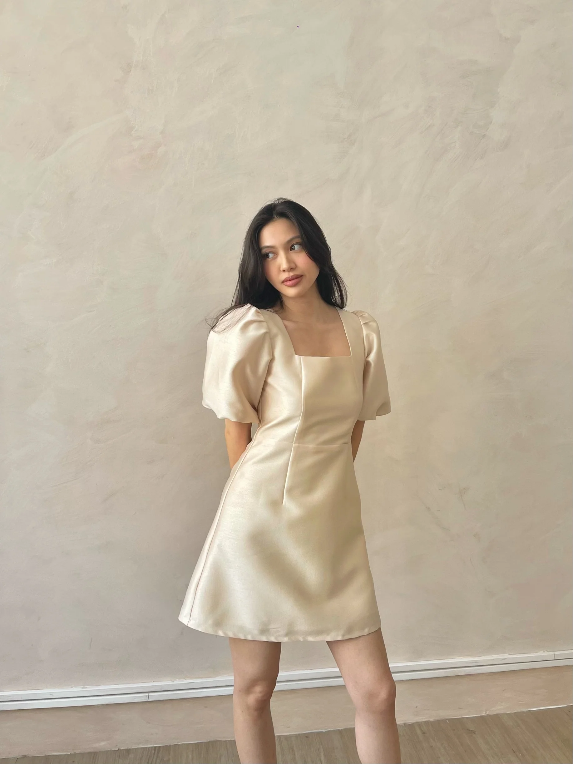 Sandrine mini dress (CHAMPAGNE)