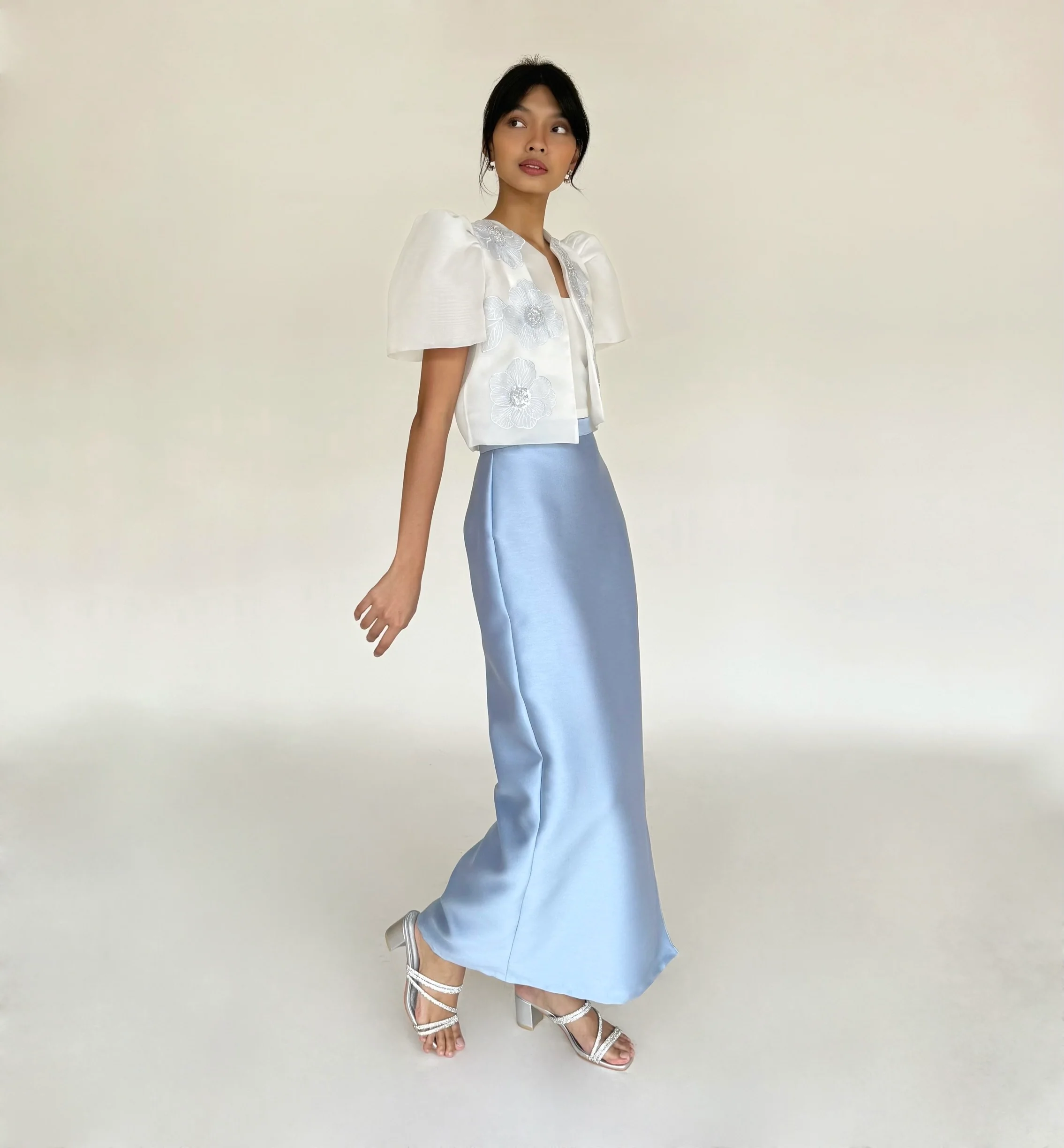 Dalisay skirt (DUSTY BLUE)