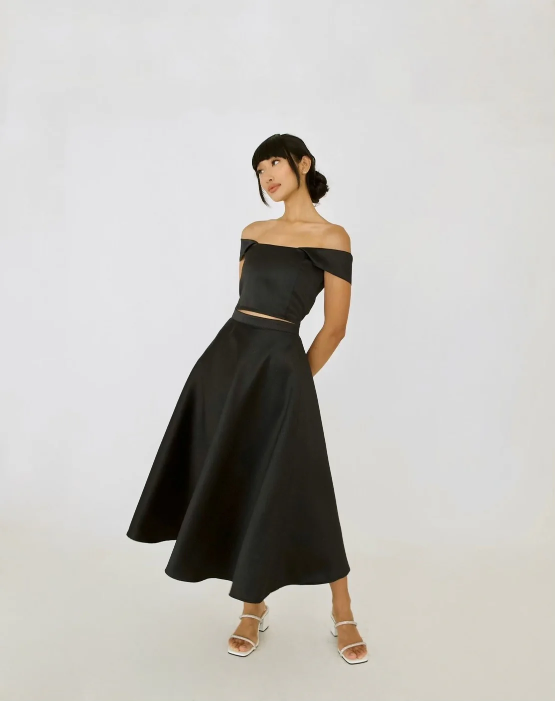 Midi skirt (BLACK)