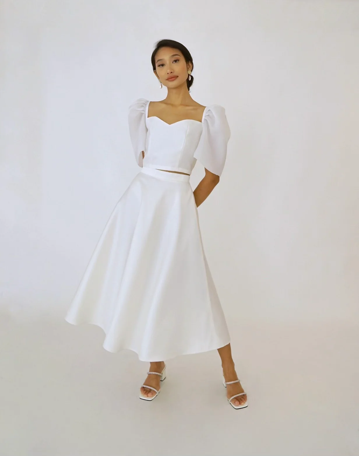 Midi skirt (WHITE)