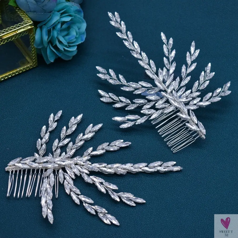 Fashion Bride Headpieces - Zircon Wedding Combs with Cubic Luxury Barrettes/Hairbands, Wedding Hair Accessories, Bridal Crowns
