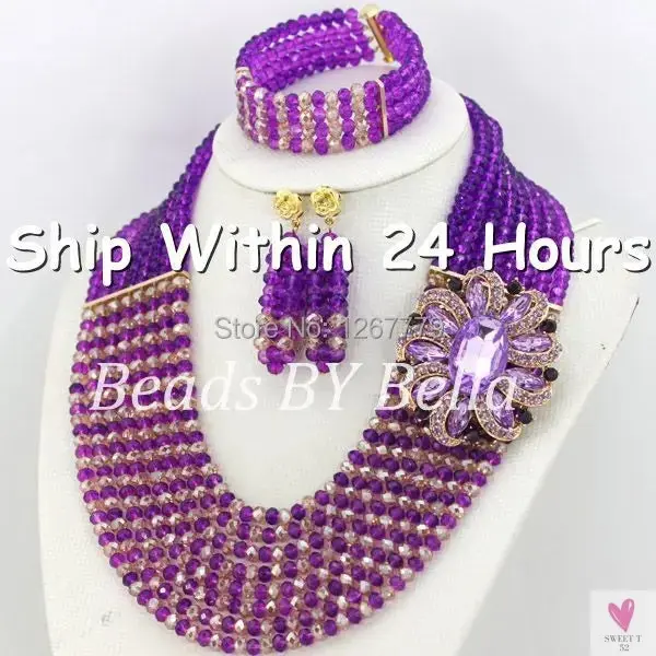 African Beads Jewelry Set - Nigerian Wedding African Beads Jewelry