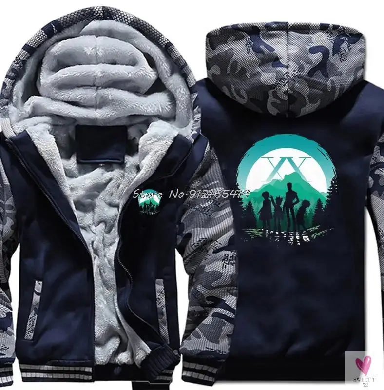 Men's Oversized Hoodie for Winter. Thick, Warm, Zippered Jacket. Bomber Style, Streetwear Hoodie