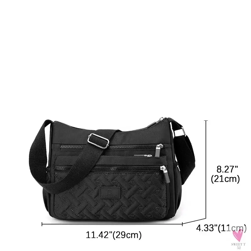 Women's Shoulder Crossbody Bag - Waterproof, Solid Colors, Casual Handbag, Messenger Bag
