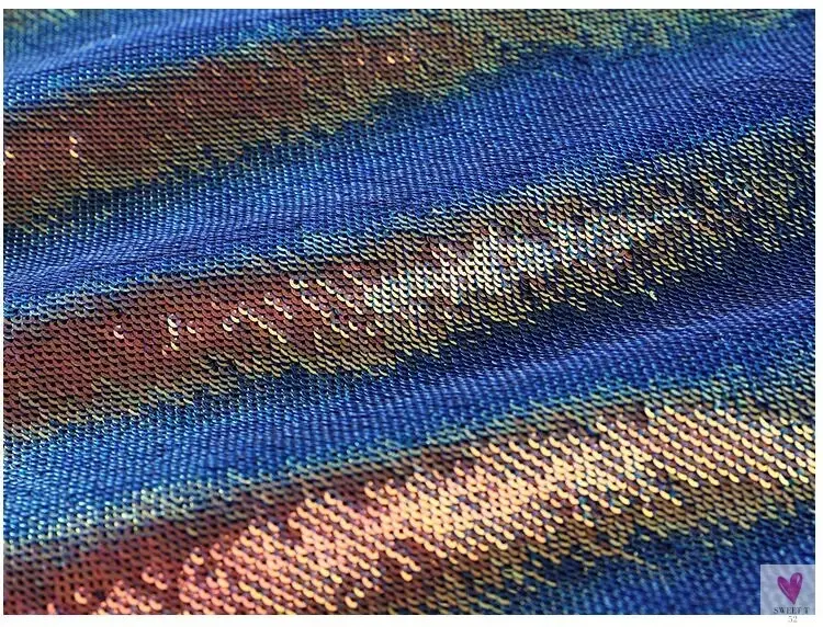 Hip Hop Sequined Night Club Jacket, Rainbow Gradient Patchwork, Round Neck, Long Sleeved Jacket for Women and Girls