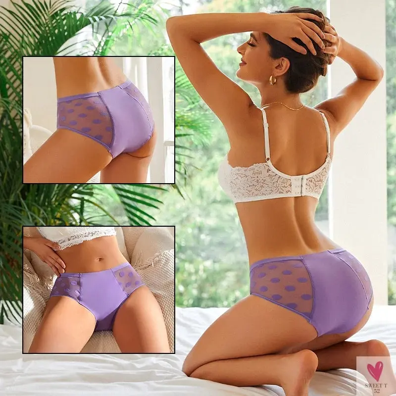 Leak Proof Briefs, Wave Point, Women's Underwear, Seamless Briefs for Menstrual Periods